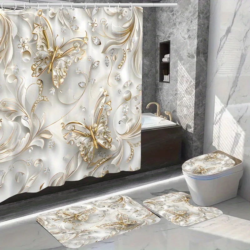 4-częściowy elegancki zestaw z – Bamboo Bath Mat recenzja i cena